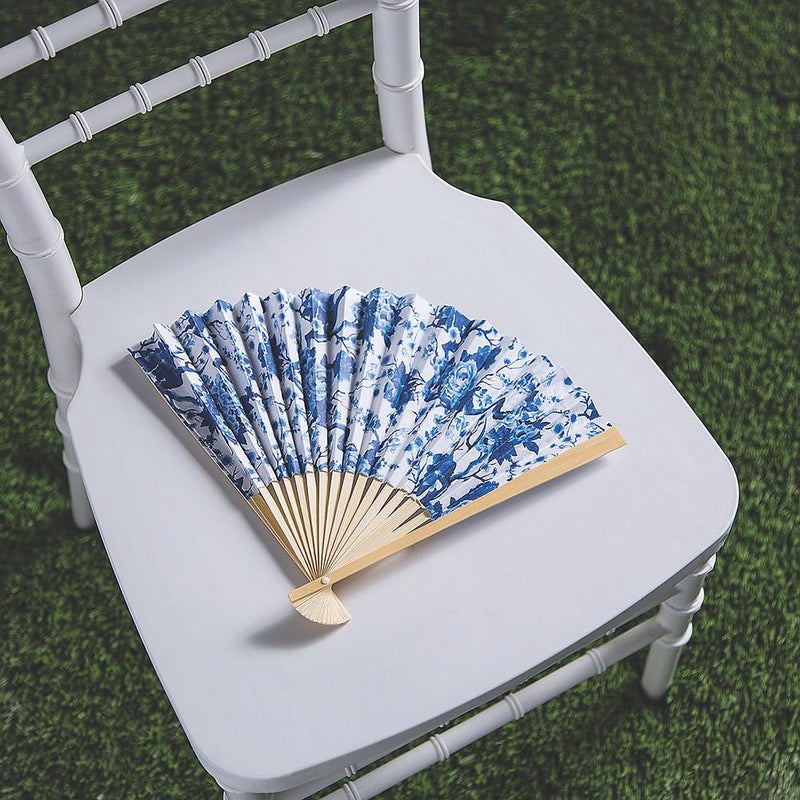 Fun Express Chinoiserie Print Folding Fan - Party Supplies - 12 Pieces - Image 3
